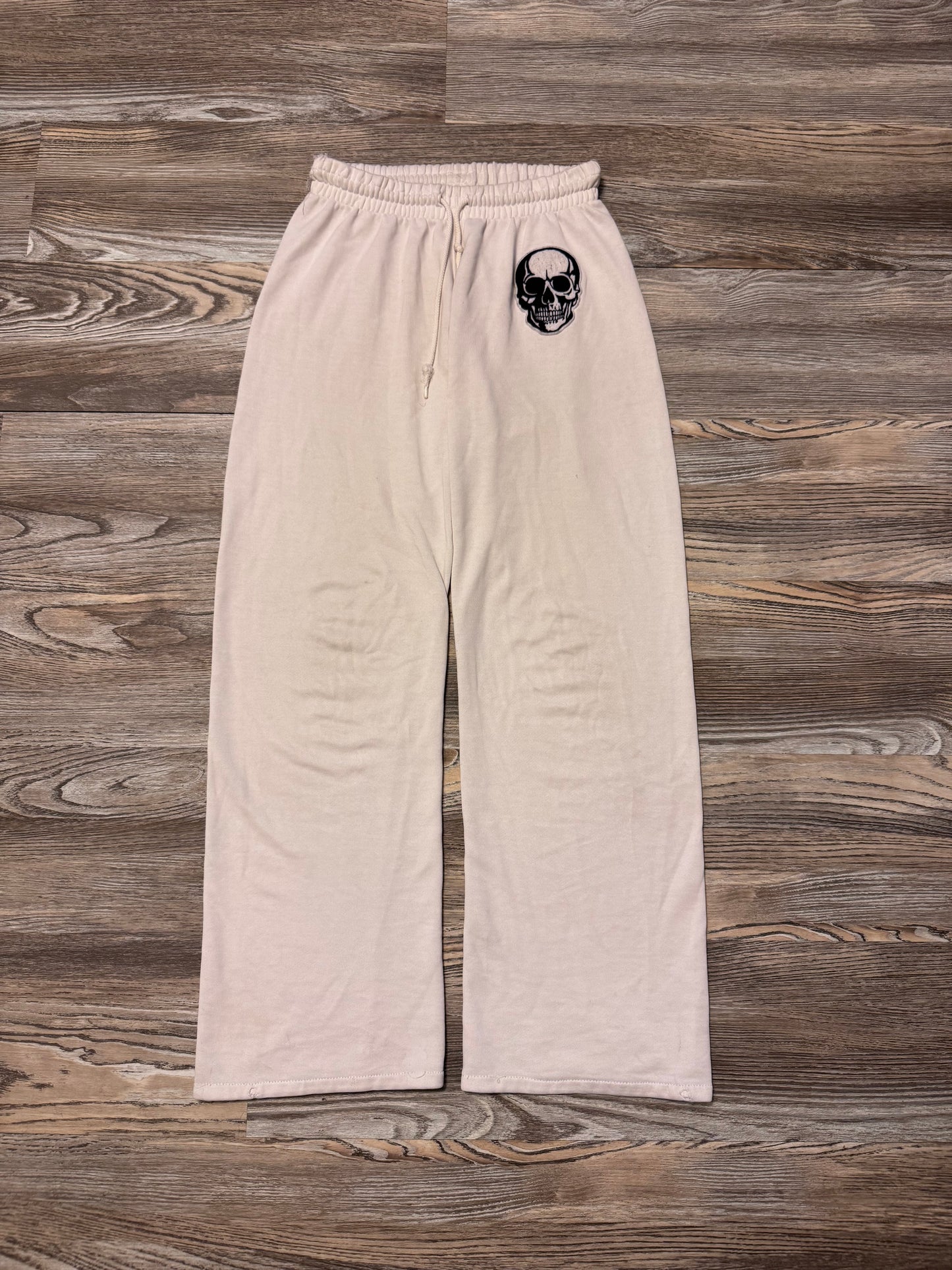 Number Nine " Dream Baby Dream " White Skull Sweats