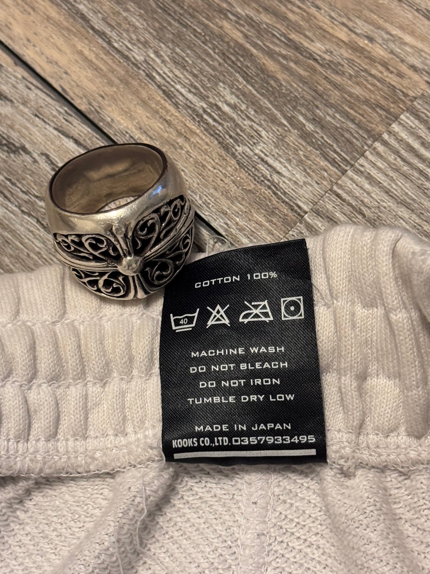 Number Nine White Skull Sweats