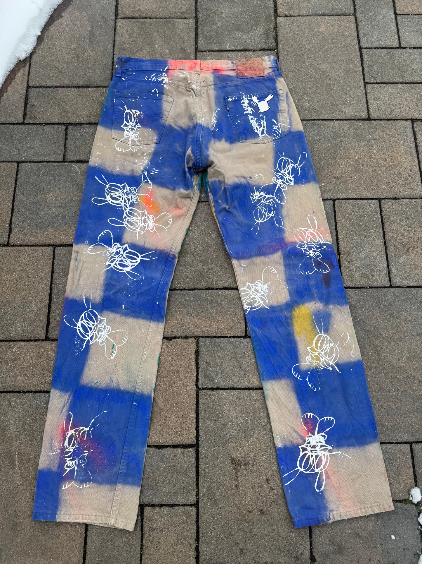 Skoloct Spray Painted Denim