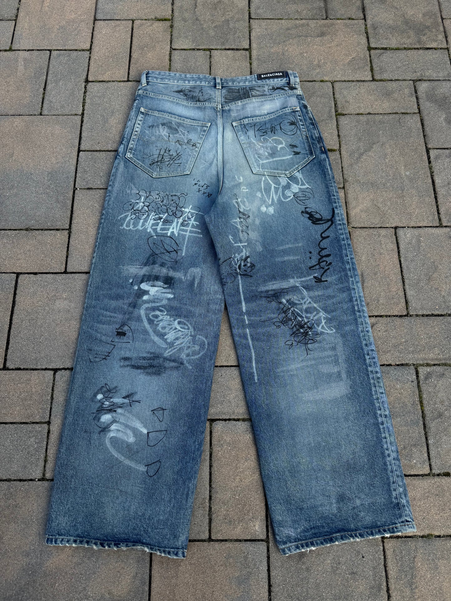 Balenciaga Graffiti Denim