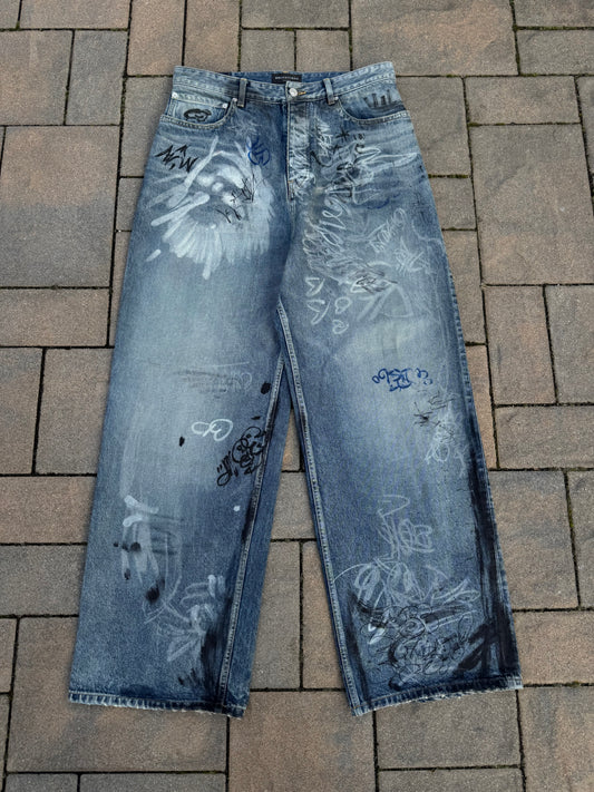 Balenciaga Graffiti Denim