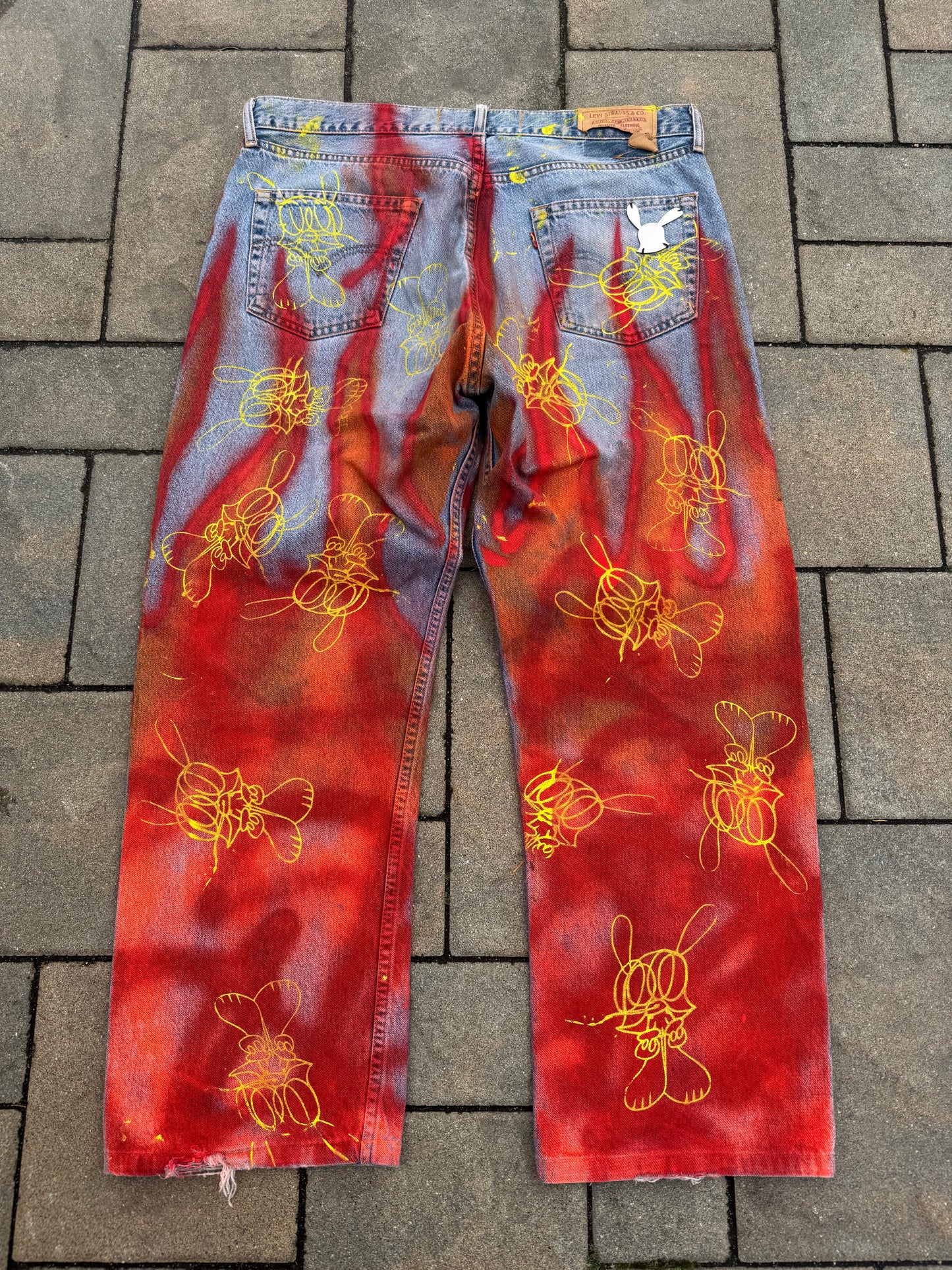 Skoloct Spray Painted Denim