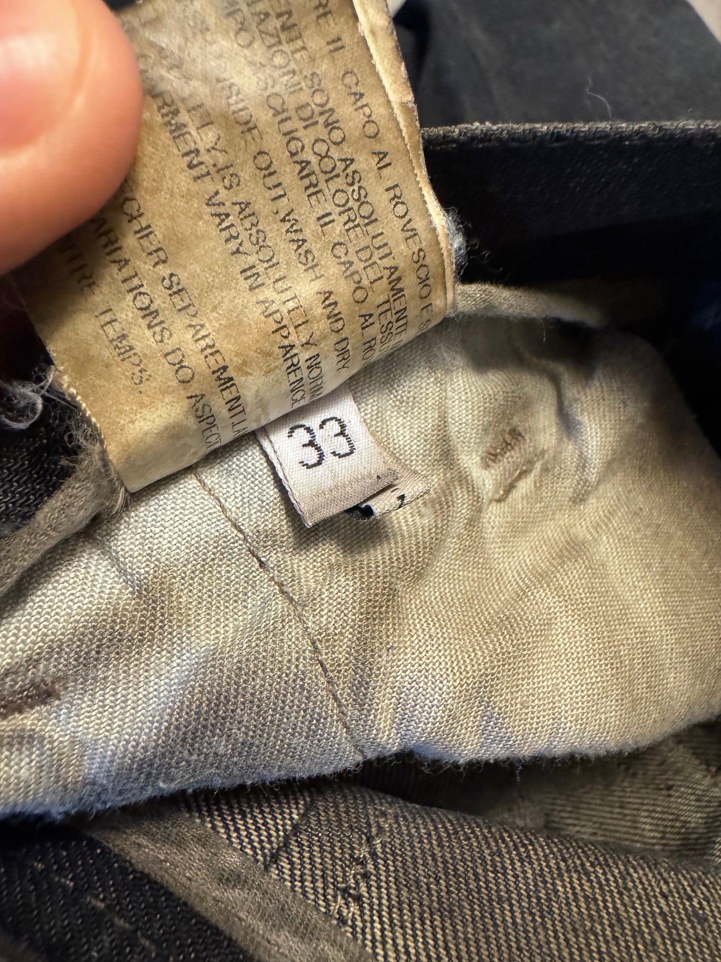 Rick Owens 2007 Mastodon Cut Stag Denim