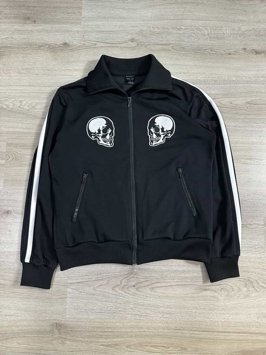 SS04 Number (N)ine Polyester Double Skull Track Jacket