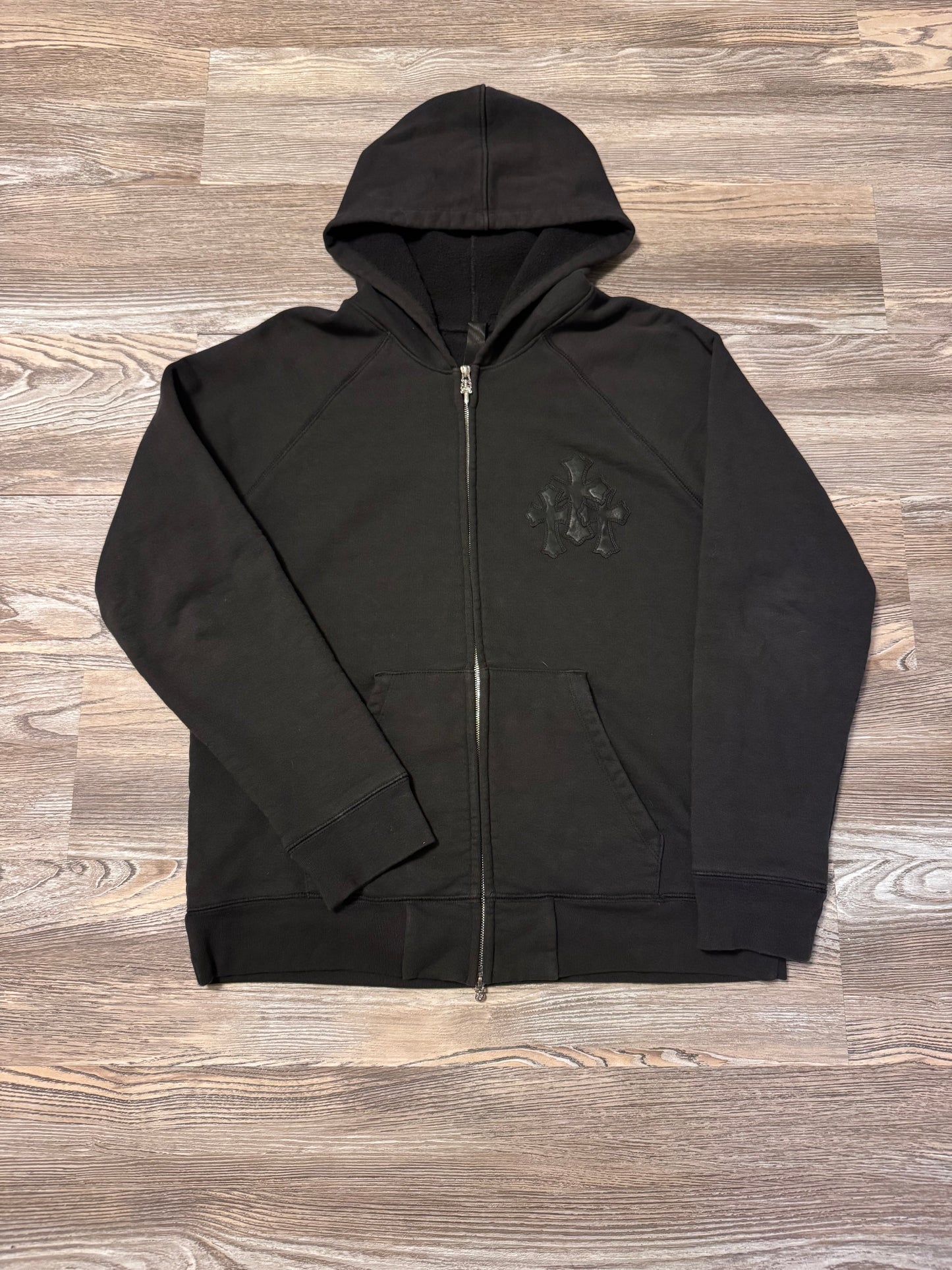 Chrome Hearts Paperjam Triple Cross Black Zip Up
