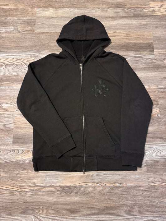 Chrome Hearts Paperjam Triple Cross Black Zip Up