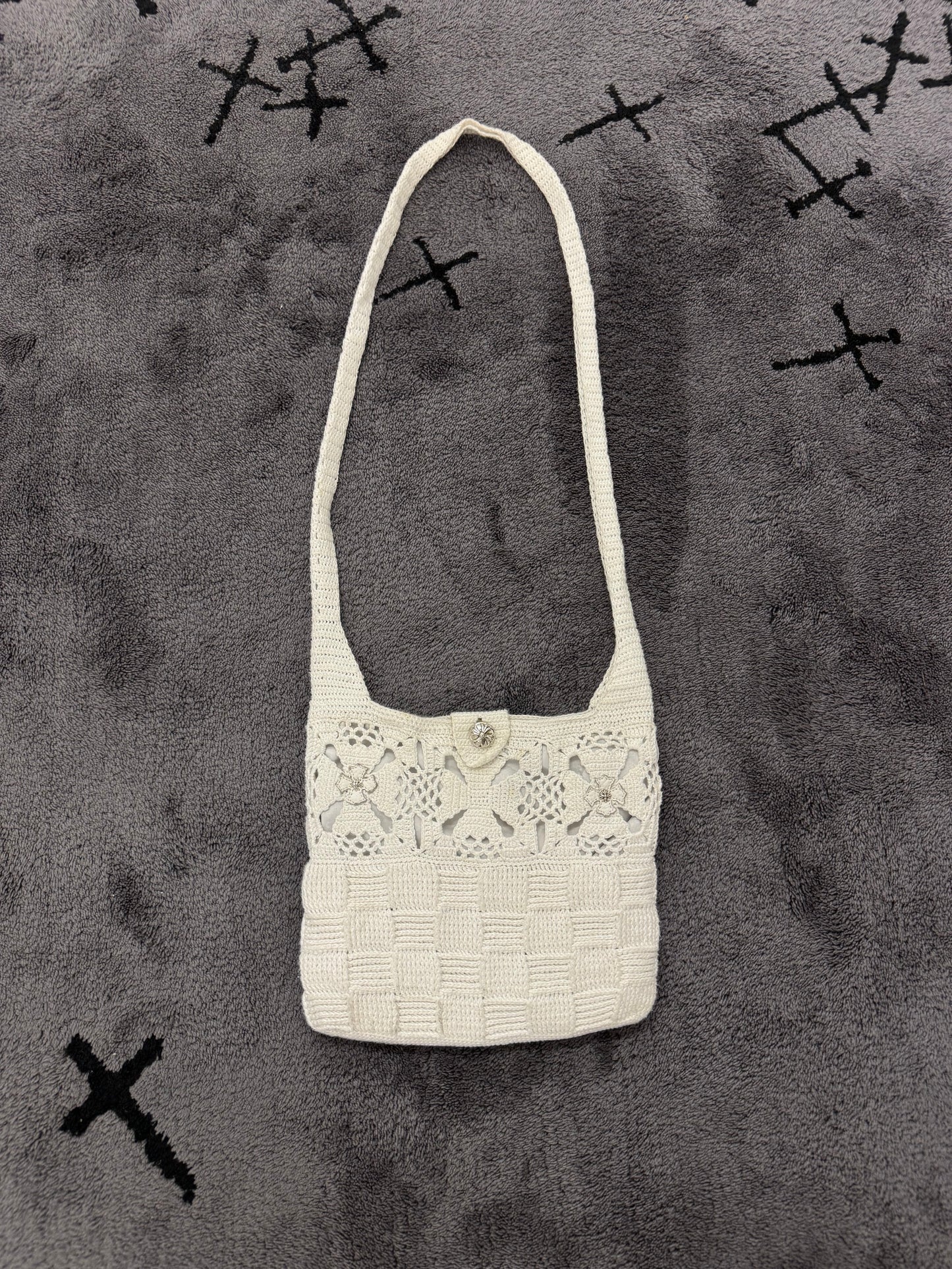 Chrome Hearts St Barths Cashmere Woven Satchel