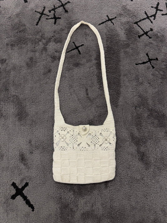 Chrome Hearts St Barths Cashmere Woven Satchel