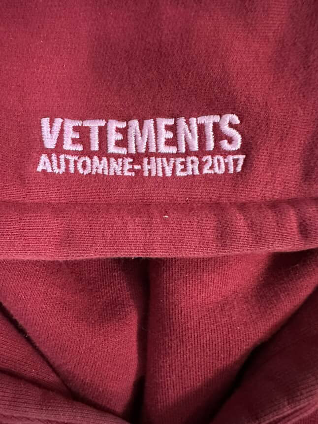 Vetements May The Bridges I Burn Hoodie