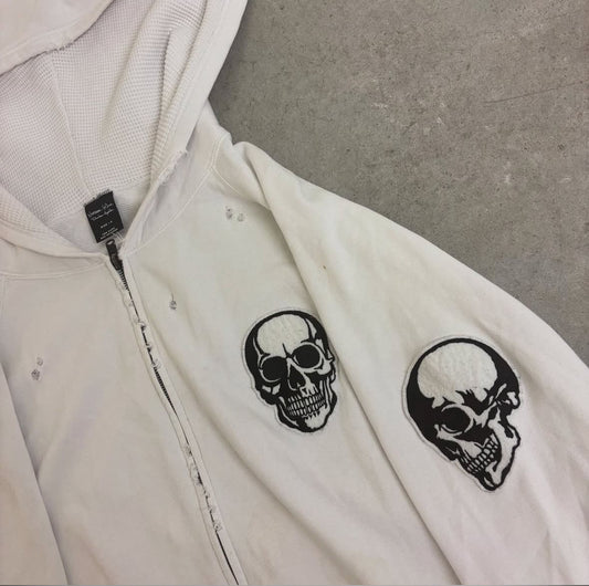 Number Nine 04 "Dream Baby Dream" Double Skull Zip Up
