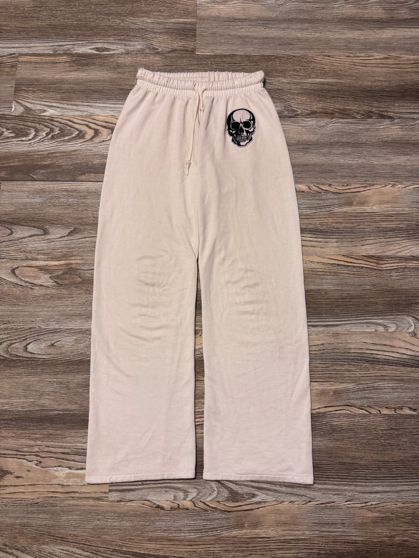 Number Nine White Skull Sweats